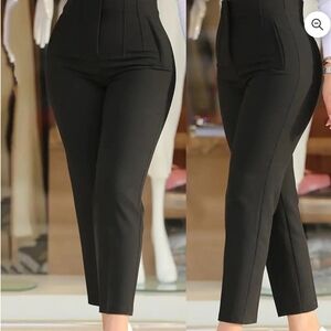 Elegant Navy Blue Women's Pants